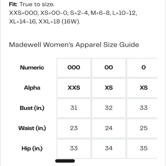 NEW Madewell Black Vintage Crewneck Cotton Short Sleeve T-Shirt Top - Picture 7 of 8